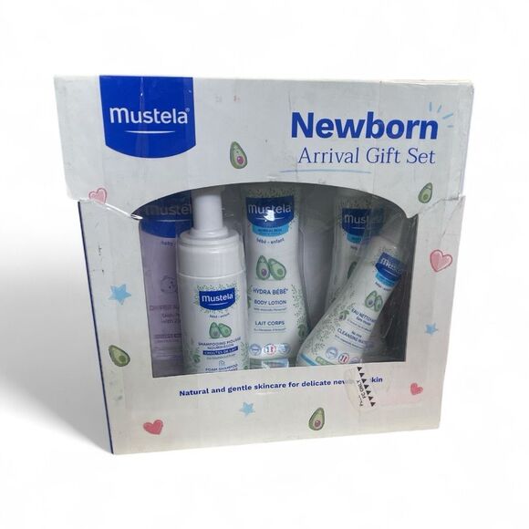 Mustela Newborn Arrival Gift Set — 5-Piece Baby Bath & Skin Care Essentials - Picture 1 of 1